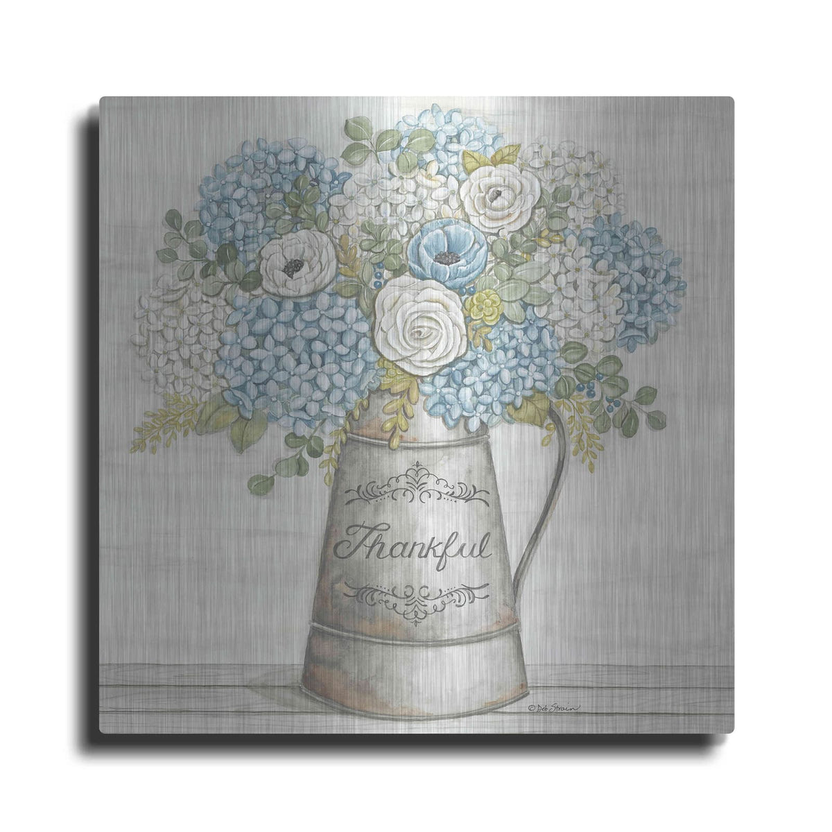 'Thankful' by Deb Strain – Metal Wall Art