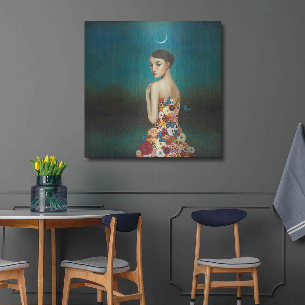 'Reflective Nature' by Duy Huynh – Metal Wall Art, 36x36 room view