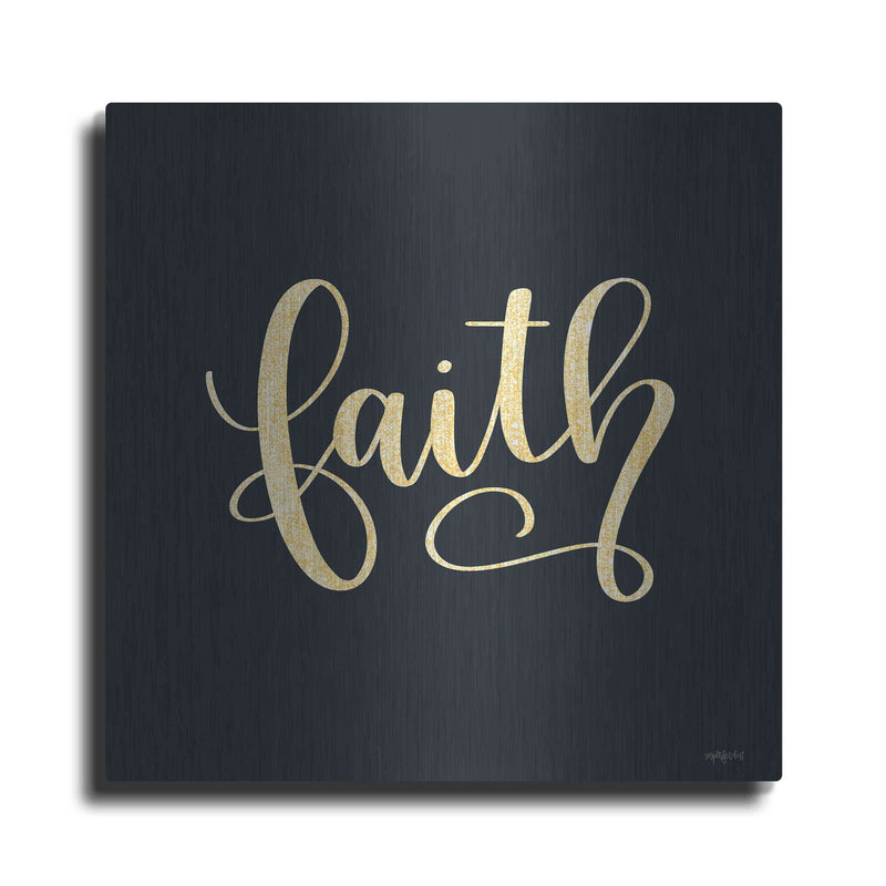 'Faith Black' by Imperfect Dust – Metal Wall Art