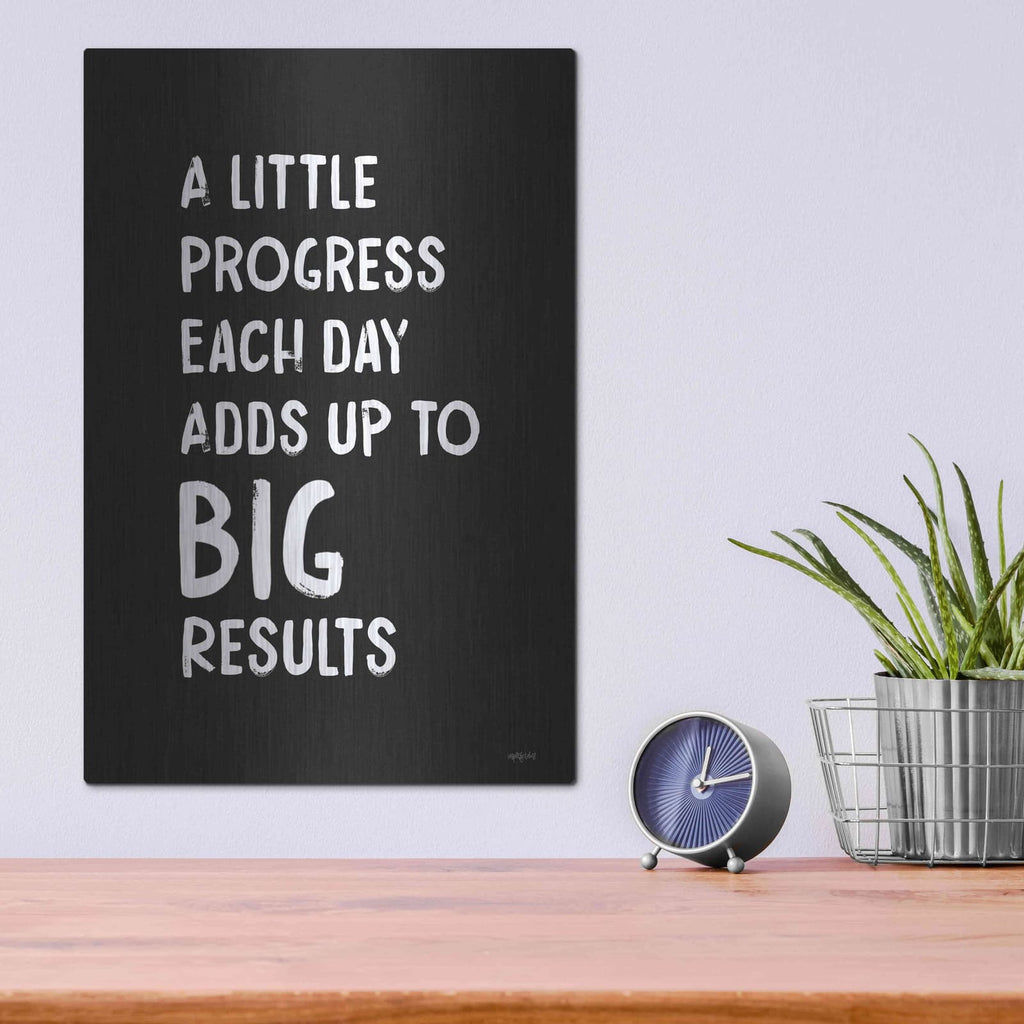'Big Results' by Imperfect Dust – Metal Wall Art, 12x16 room view