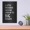 'Big Results' by Imperfect Dust – Metal Wall Art, 12x16 room view