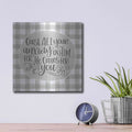 'Cast All Your Anxiety On Him' by Imperfect Dust – Metal Wall Art, 12x12 room view