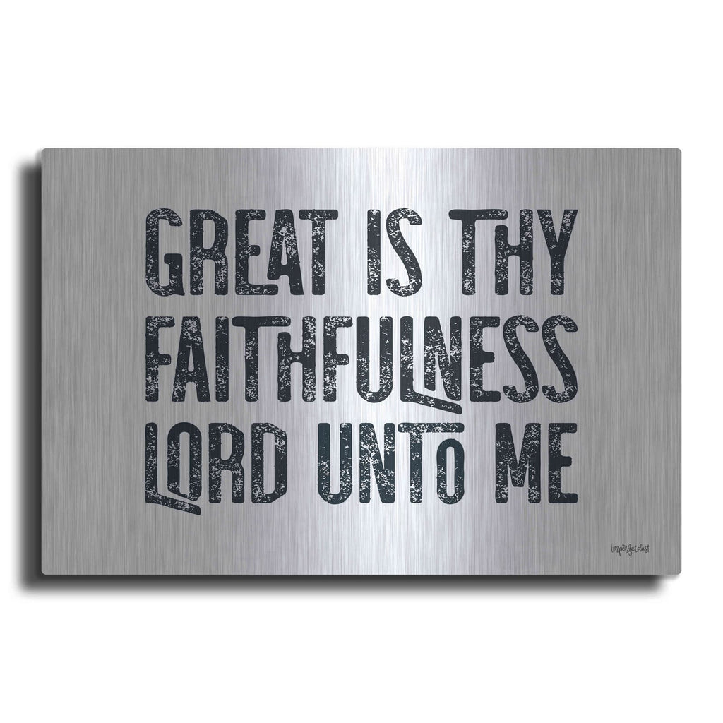 'Great Is Thy Faithfulness II' by Imperfect Dust – Metal Wall Art