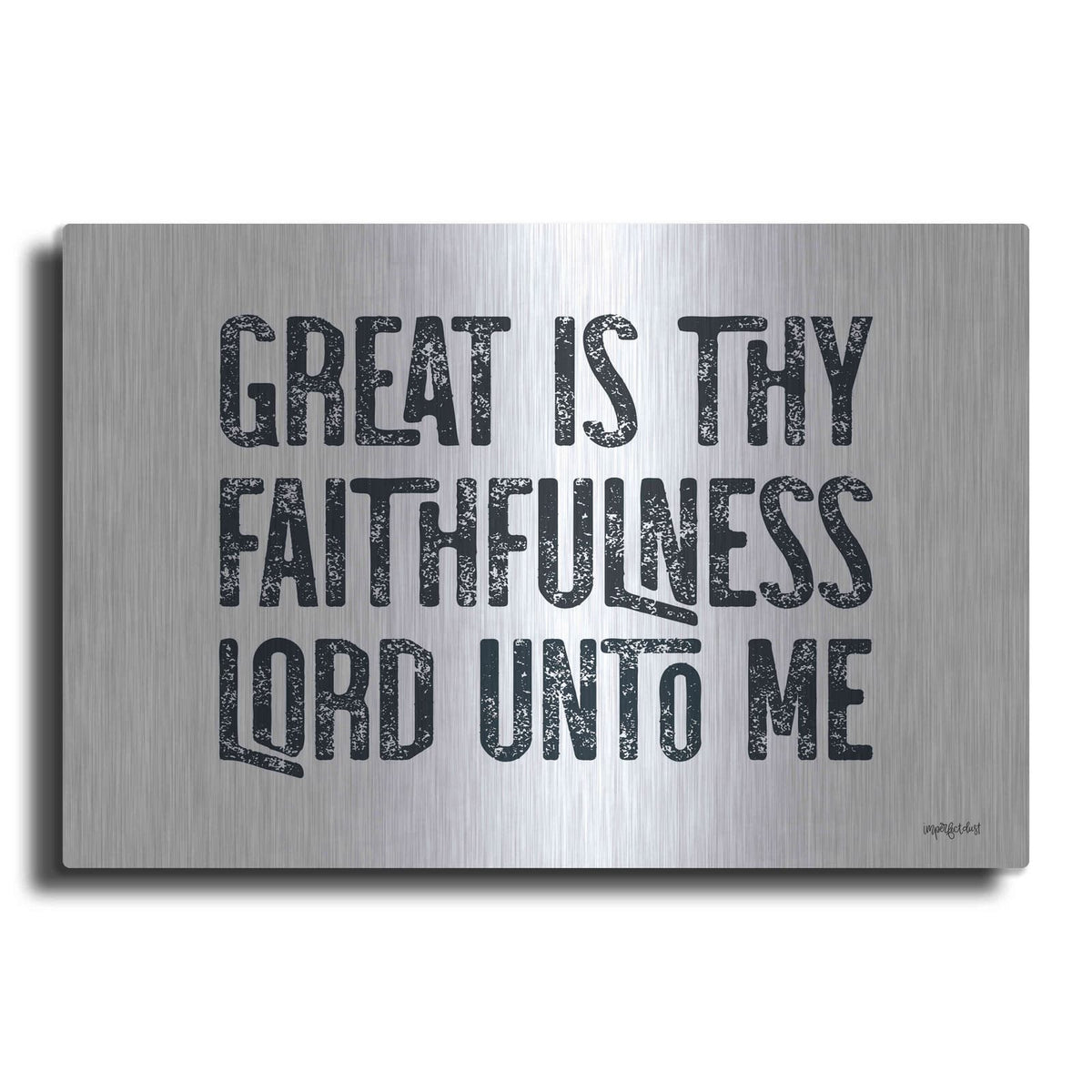 'Great Is Thy Faithfulness II' by Imperfect Dust – Metal Wall Art
