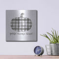 'Grateful, Thankful, Blessed' by Imperfect Dust – Metal Wall Art, 12x12 room view