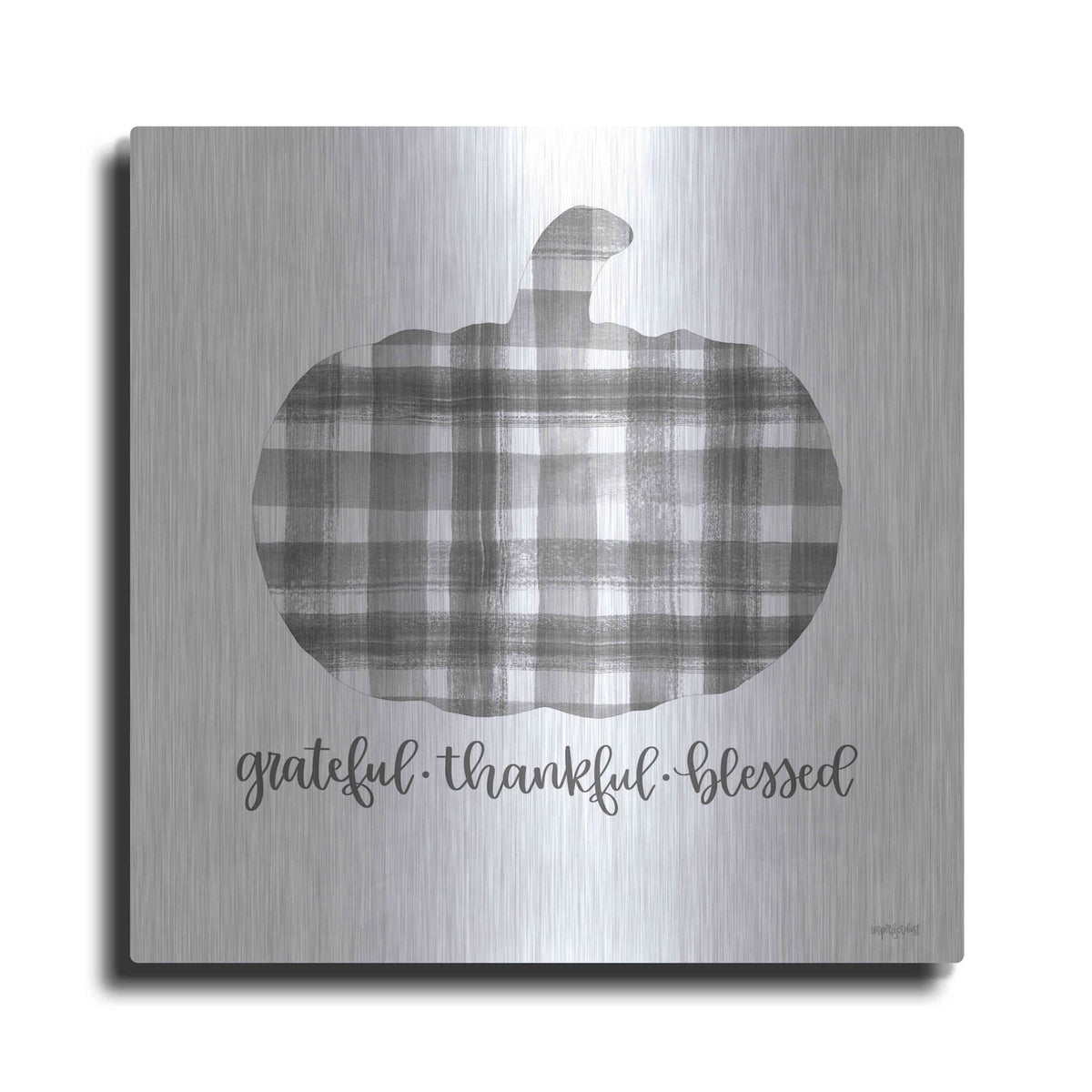 'Grateful, Thankful, Blessed' by Imperfect Dust – Metal Wall Art