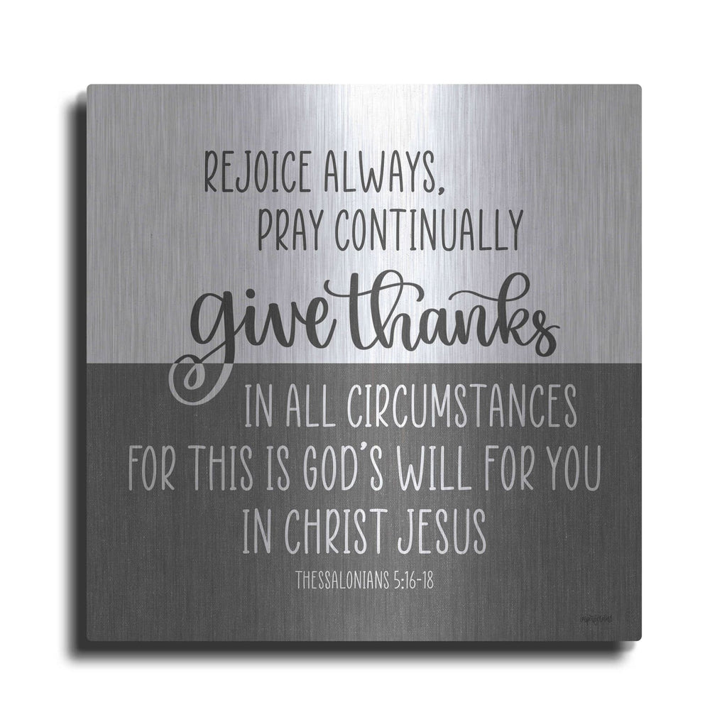 'Give Thanks' by Imperfect Dust – Metal Wall Art