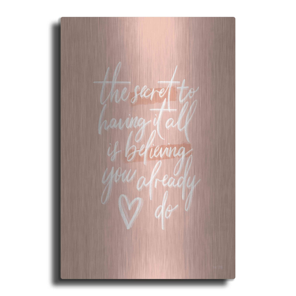 'The Secret' by House Fenway – Metal Wall Art