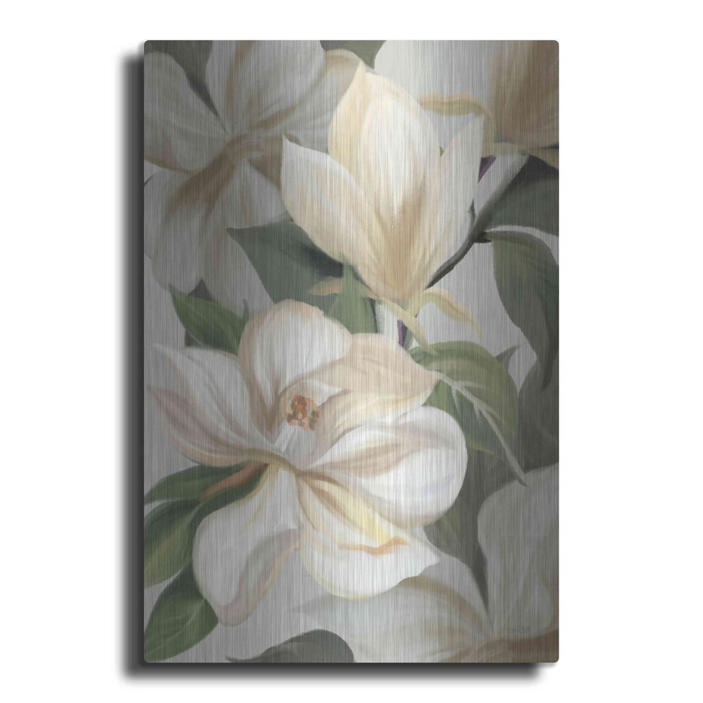 'Magnolia Blossoms I' by House Fenway – Metal Wall Art