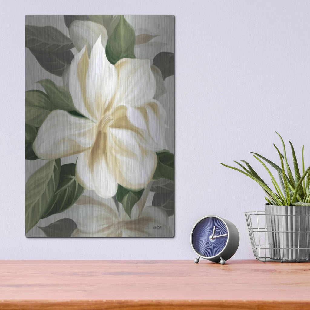 'Magnolia Blossoms II' by House Fenway – Metal Wall Art, 12x16 room view