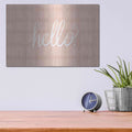 'Pretty Plaid Hello' by House Fenway – Metal Wall Art, 16x12 room view