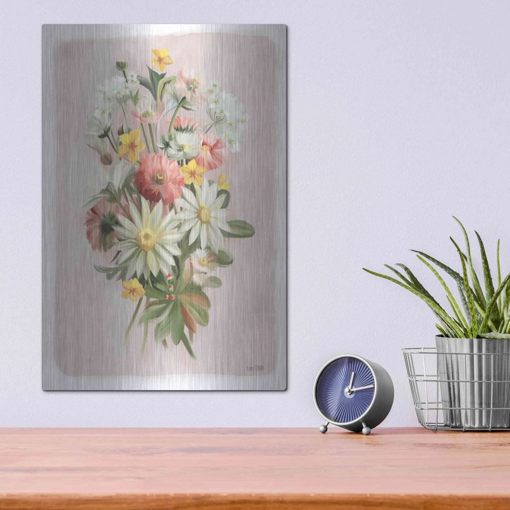 'Summer Wildflower Bouquet' by House Fenway – Metal Wall Art, 12x16 room view