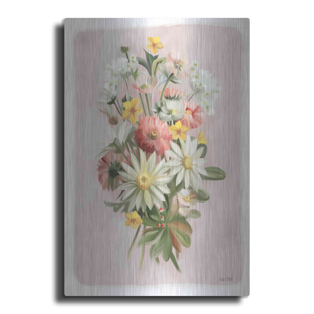 'Summer Wildflower Bouquet' by House Fenway – Metal Wall Art