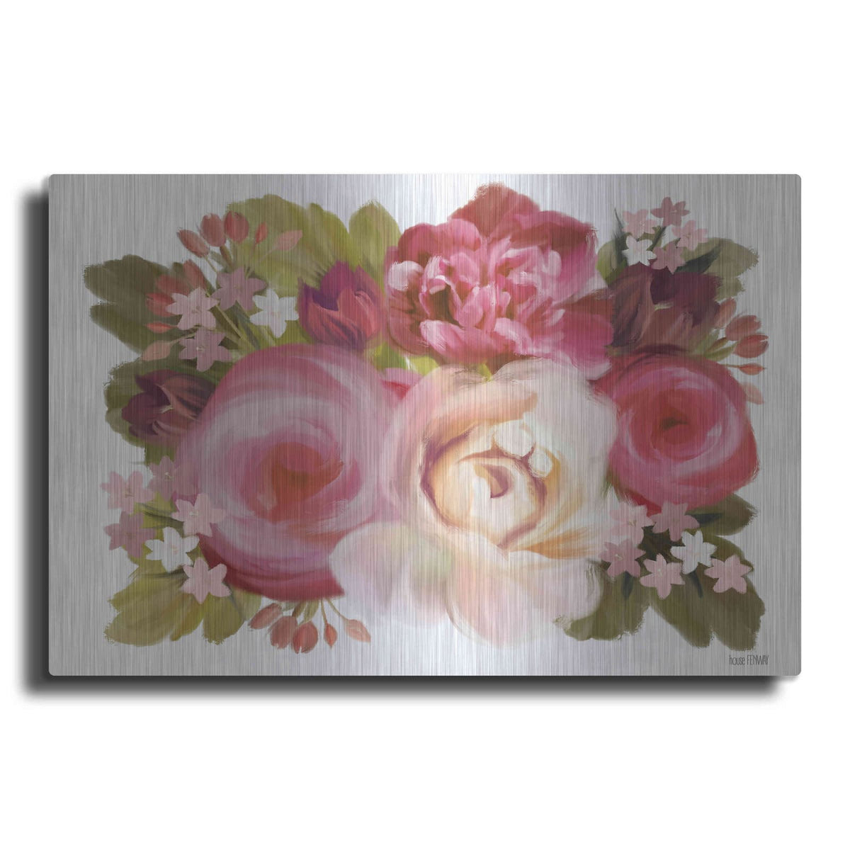 'Heartfelt Blossoms' by House Fenway – Metal Wall Art
