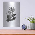 'Pen And Ink Wildflower III' by House Fenway – Metal Wall Art, 12x16 room view
