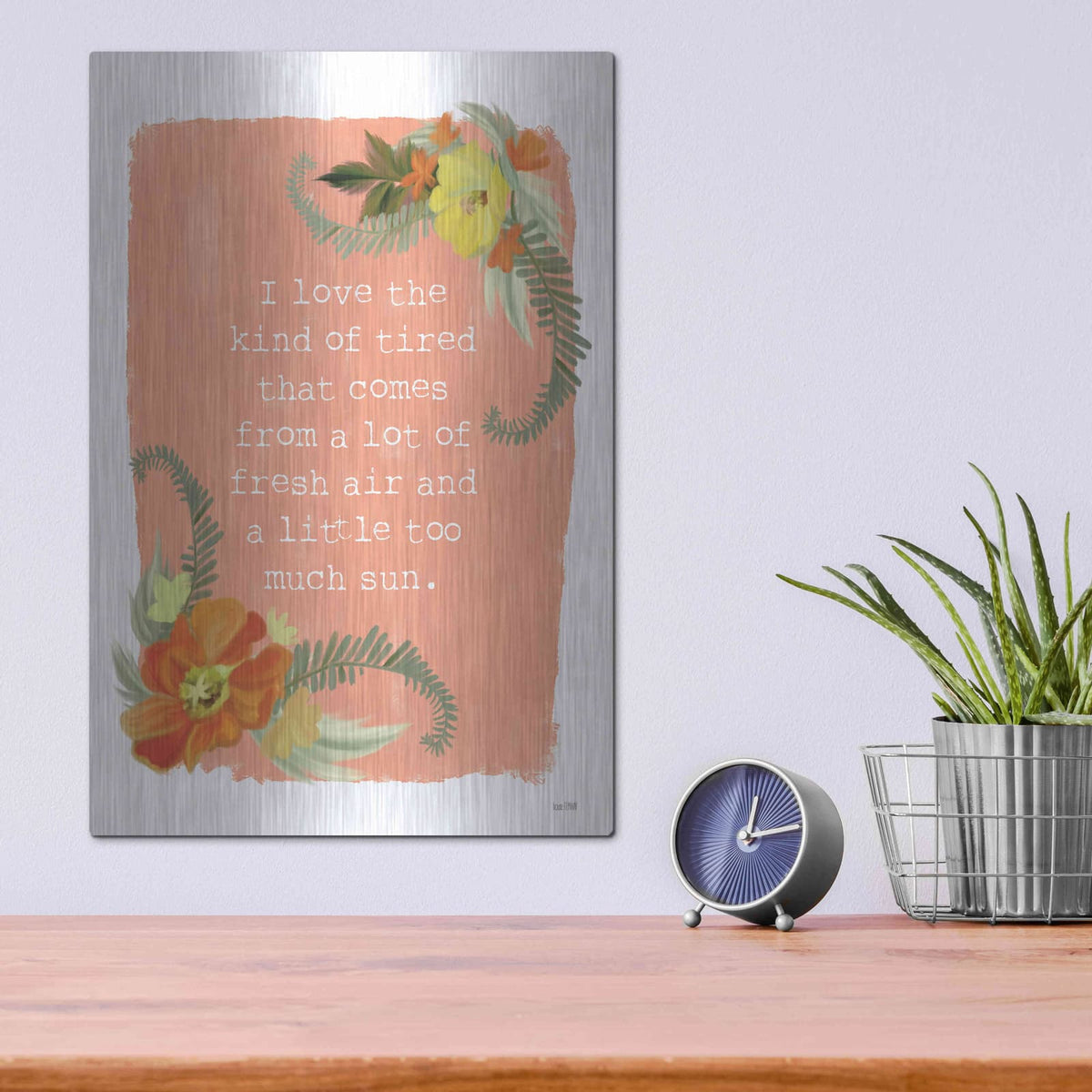 'Fresh Air And Sun' by House Fenway – Metal Wall Art, 12x16 room view