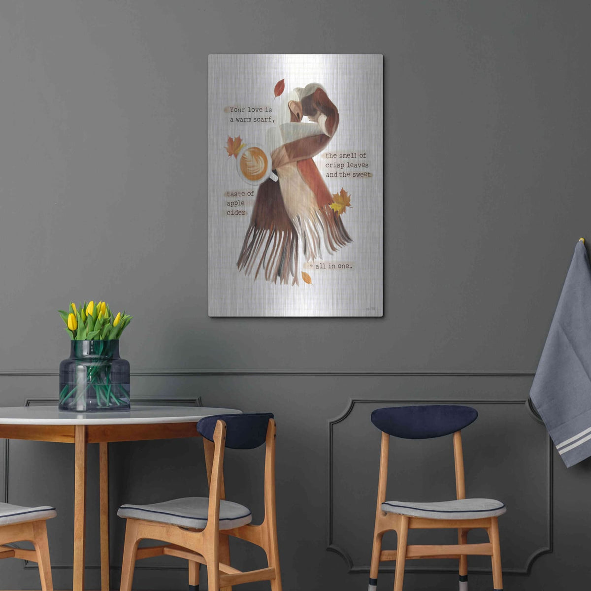 'Autumn Love' by House Fenway – Metal Wall Art, 24x36 room view