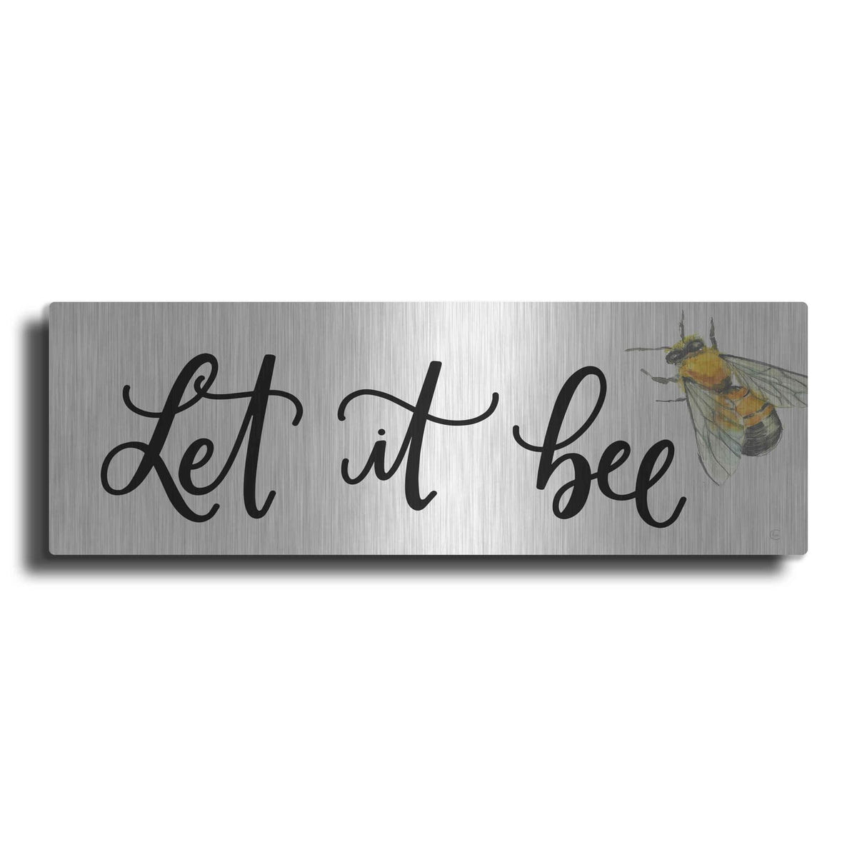 'Let It Bee' by Fearfully Made – Metal Wall Art