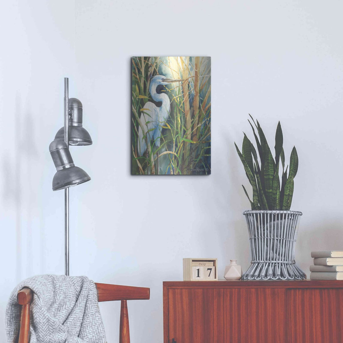 'His Stoic Patience' by John Rossini – Metal Wall Art, 16x24 room view