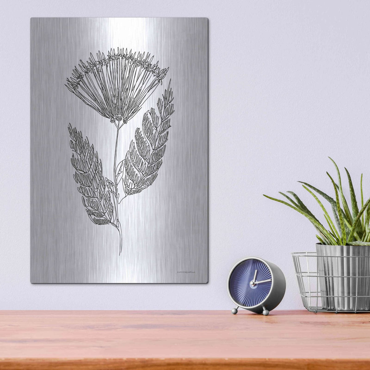 'Flair' by Kamdon Kreations – Metal Wall Art, 12x16 room view