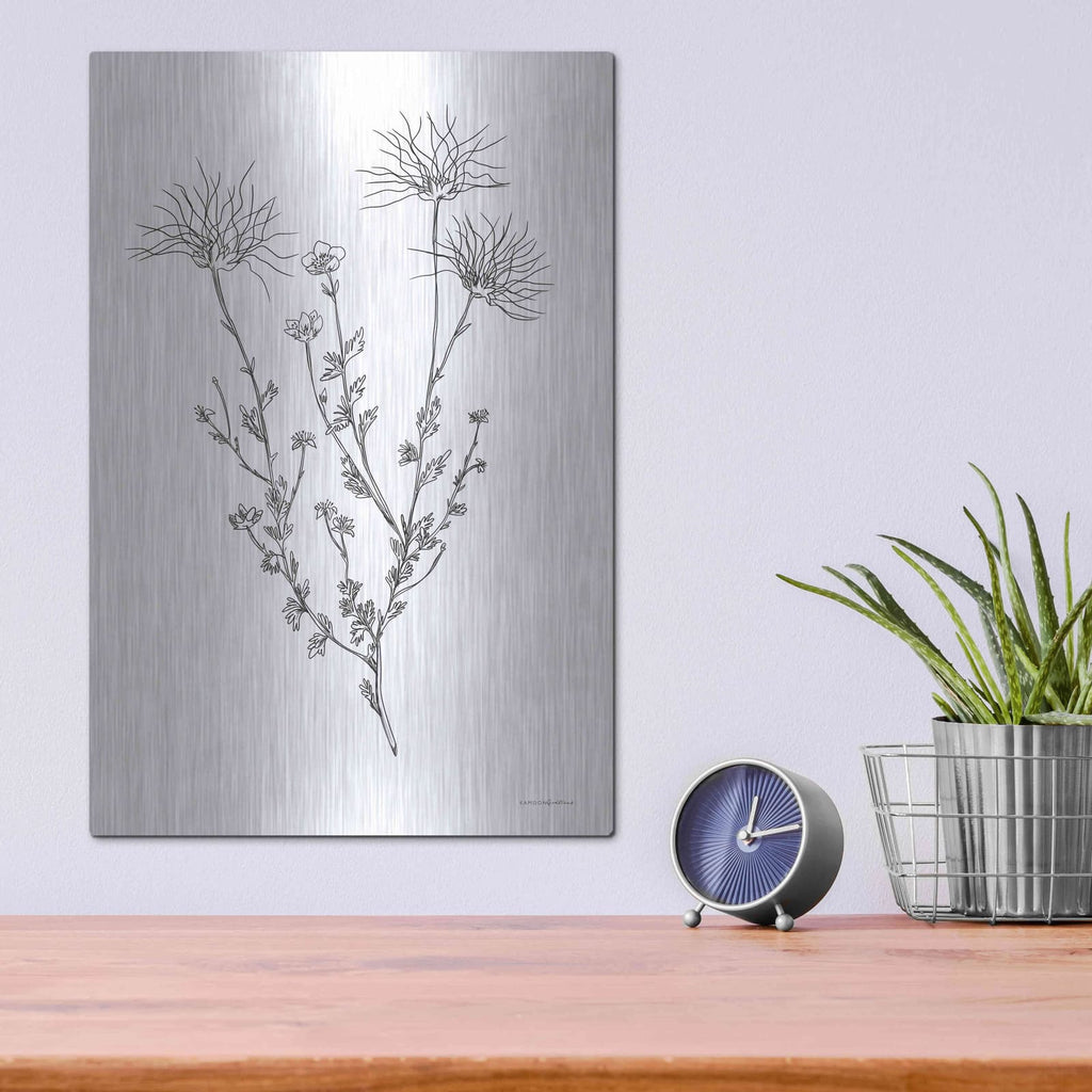 'Soft Whisper' by Kamdon Kreations – Metal Wall Art, 12x16 room view