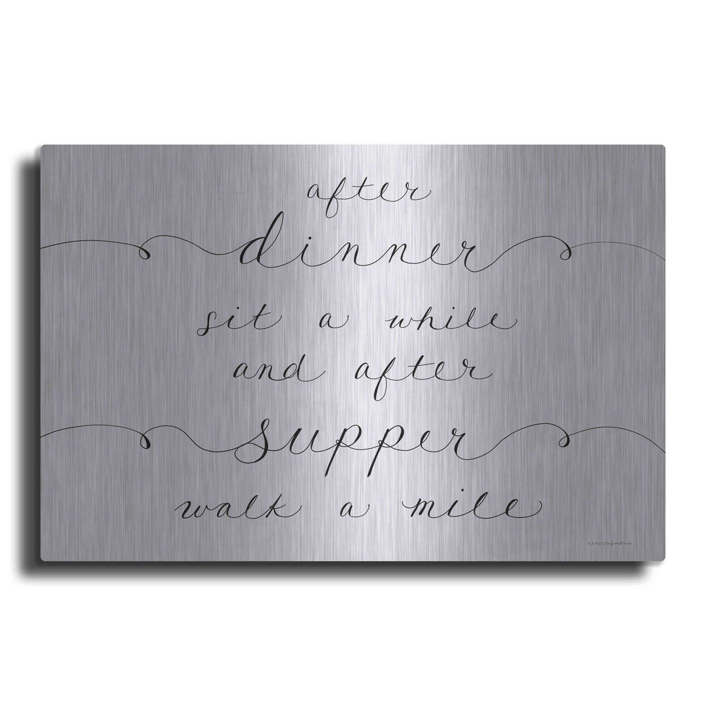 'After Dinner' by Kamdon Kreations – Metal Wall Art