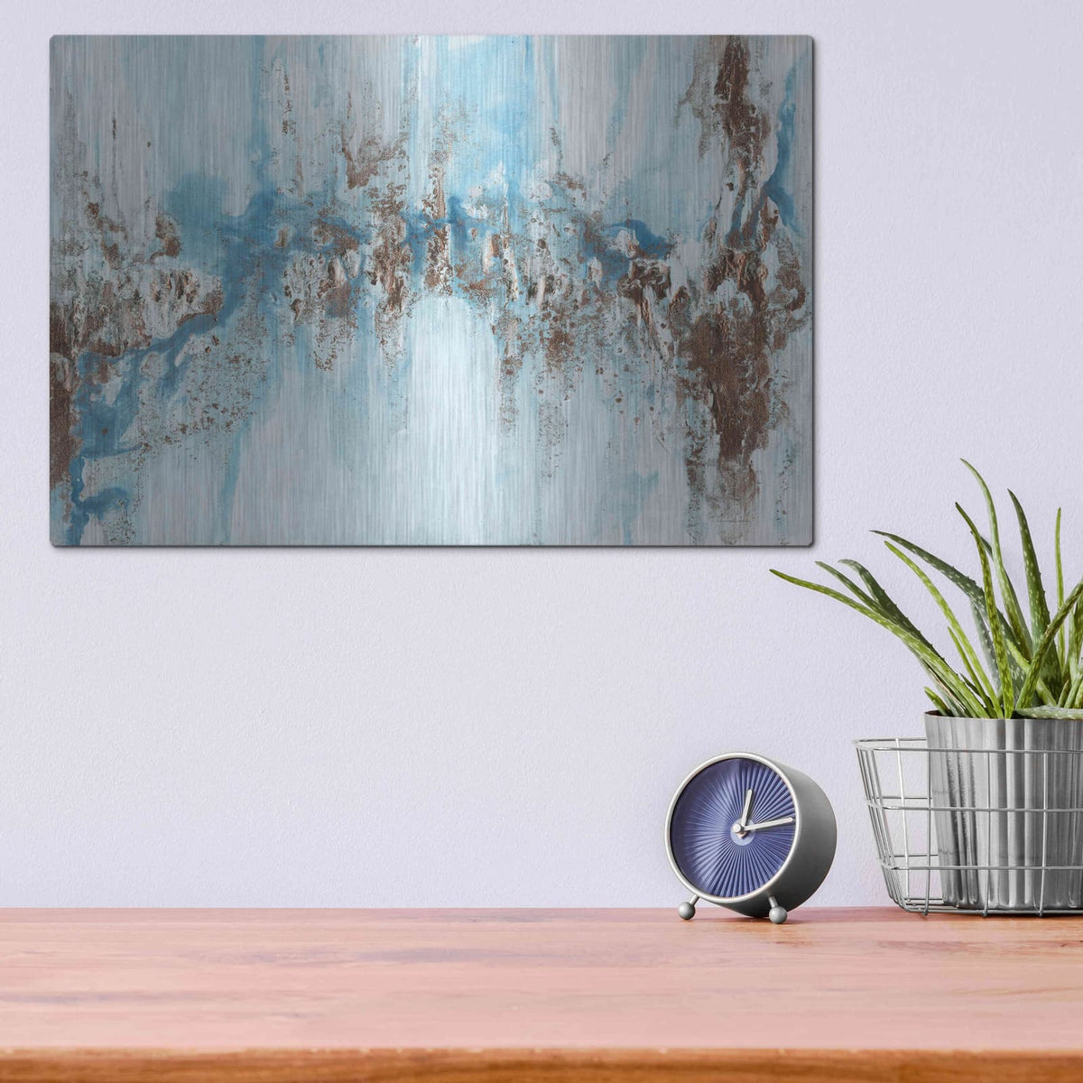 'Copper Pail' by Kamdon Kreations – Metal Wall Art, 16x12 room view
