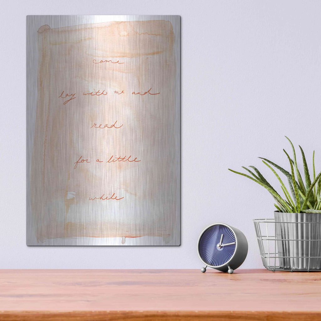 'Come Lay With Me' by Kamdon Kreations – Metal Wall Art, 12x16 room view