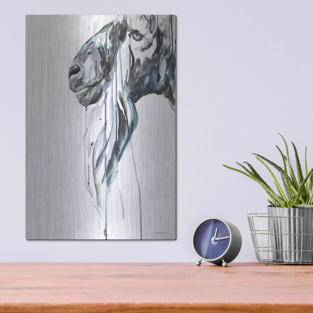 'Goat' by Kamdon Kreations – Metal Wall Art, 12x16 room view