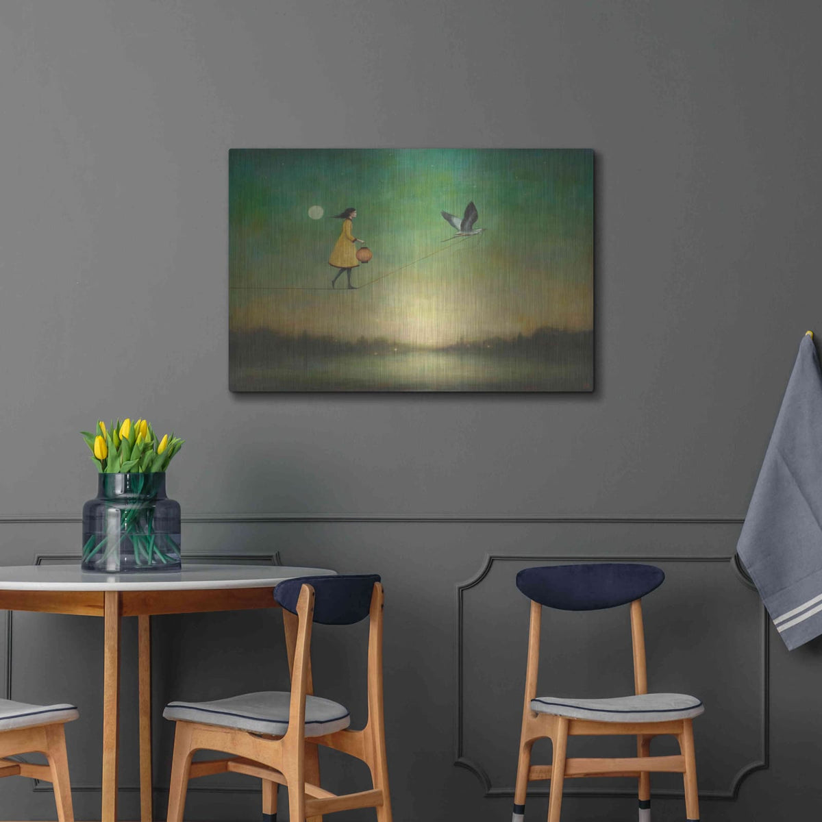 'Blue Moon Expedition' by Duy Huynh – Metal Wall Art, 36x24 room view
