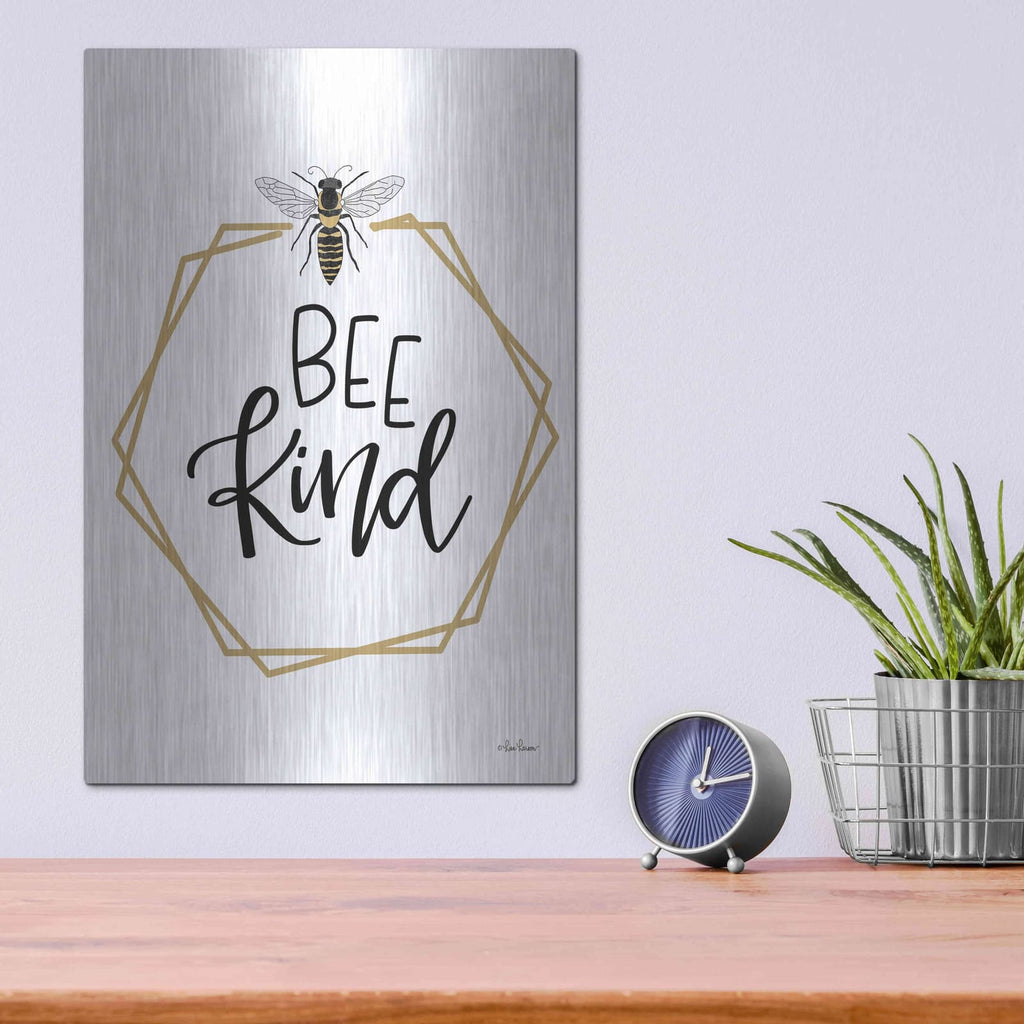 'Geo Bee Kind' by Lisa Larson – Metal Wall Art, 12x16 room view