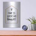 'Home Is Where My Honey Bee' by Lisa Larson – Metal Wall Art, 12x16 room view
