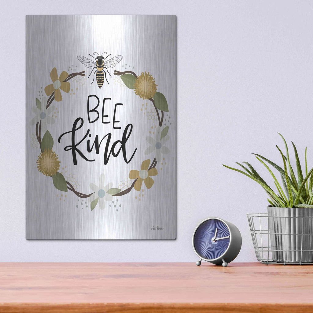 'Bee Kind' by Lisa Larson – Metal Wall Art, 12x16 room view