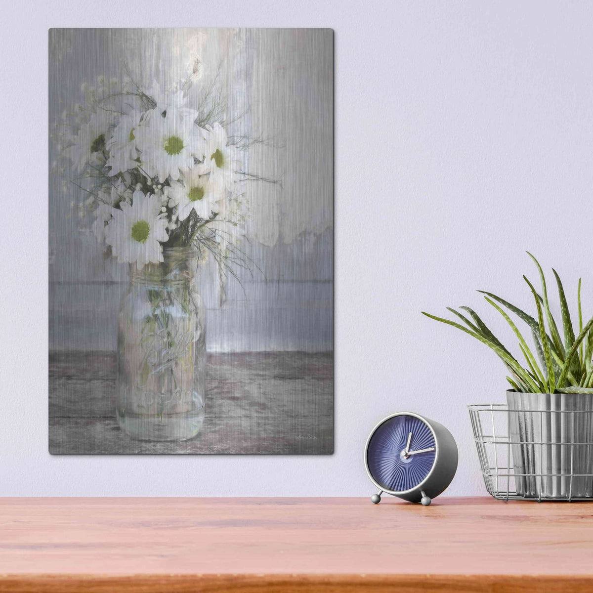 'Farmhouse Floral I' by Lori Deiter – Metal Wall Art, 12x16 room view