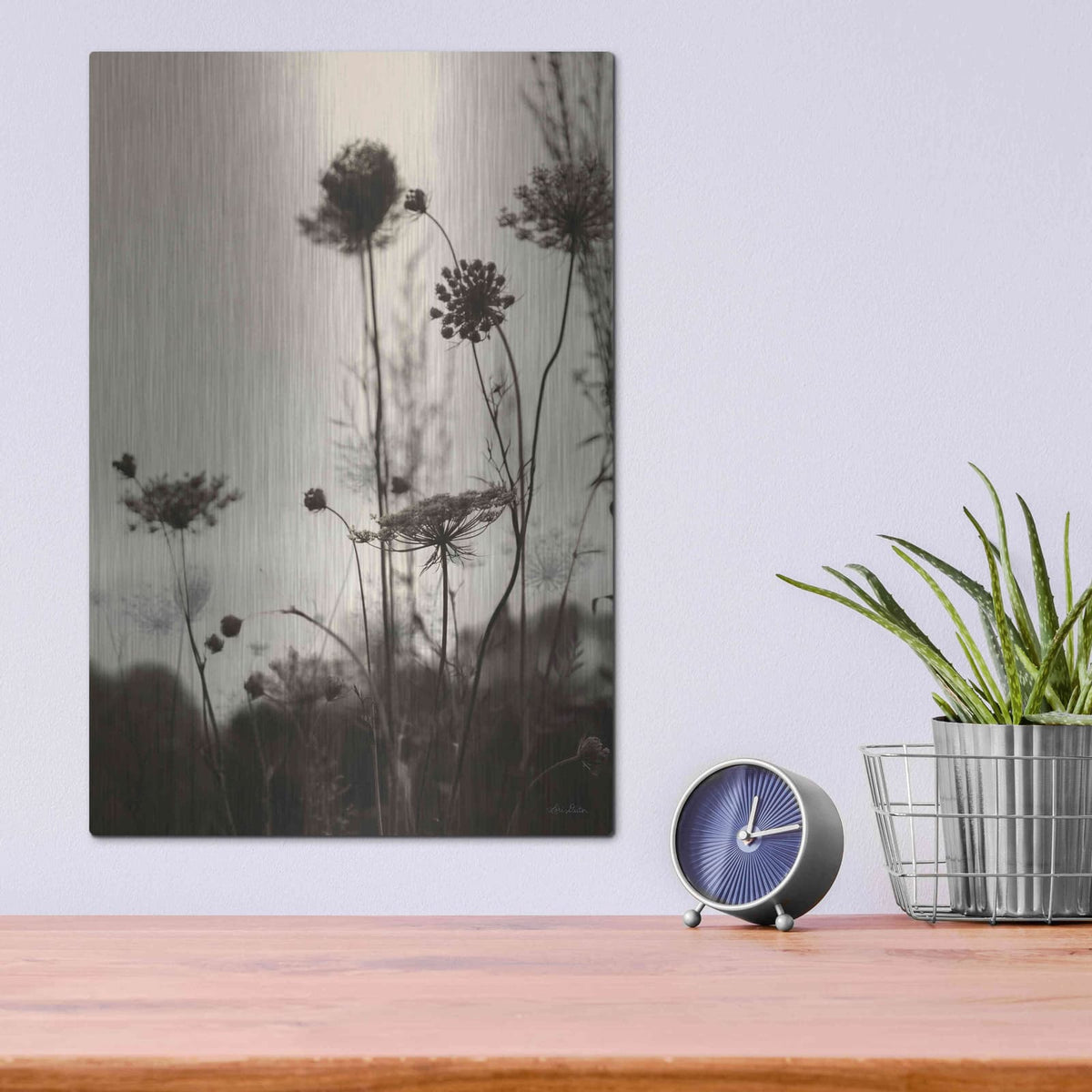 'Queen Anne Silhouettes' by Lori Deiter – Metal Wall Art, 12x16 room view