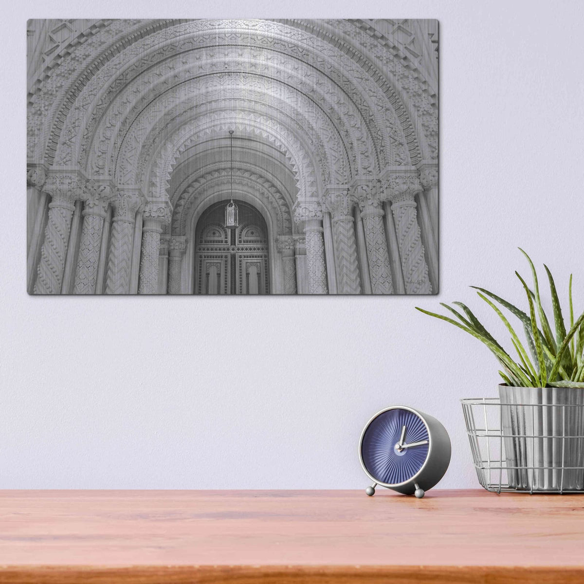 'Masonic Entrance' by Lori Deiter – Metal Wall Art, 16x12 room view