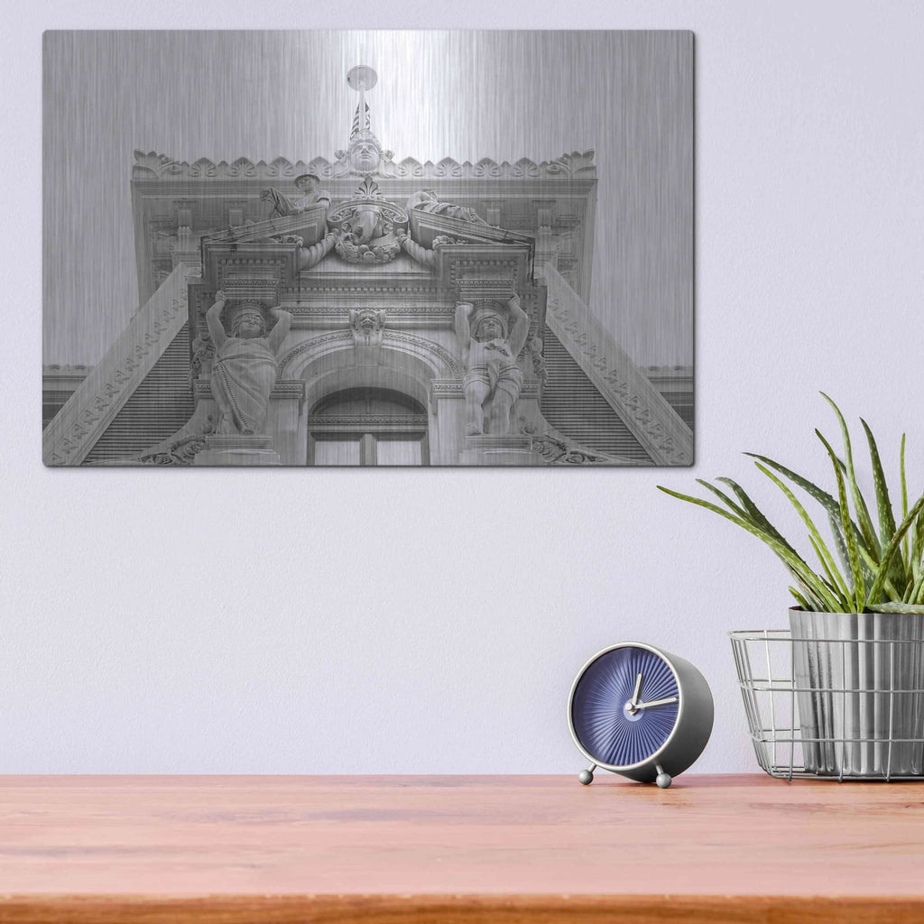 'Philadelphia Architecture' by Lori Deiter – Metal Wall Art, 16x12 room view