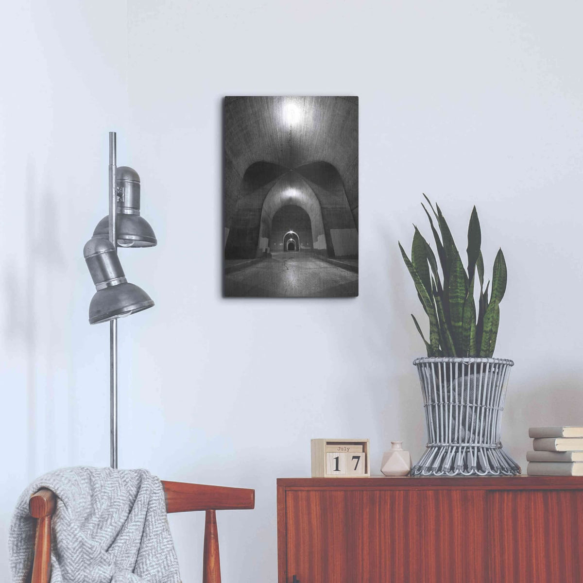 'Beneath The State Street Bridge' by Lori Deiter – Metal Wall Art, 16x24 room view