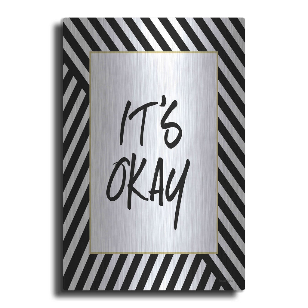 'It'S Okay' by Lettered & Lined – Metal Wall Art