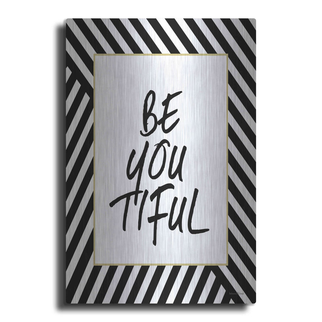 'Be-You-Tiful' by Lettered & Lined – Metal Wall Art