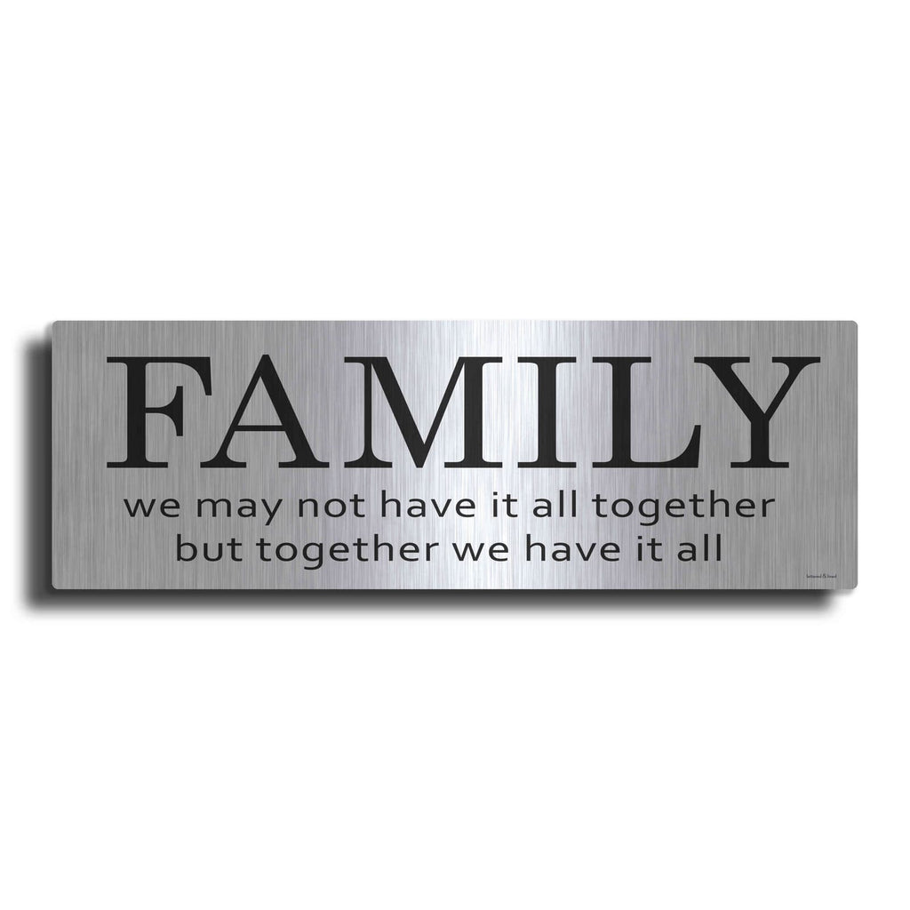 'Family' by Lettered & Lined – Metal Wall Art
