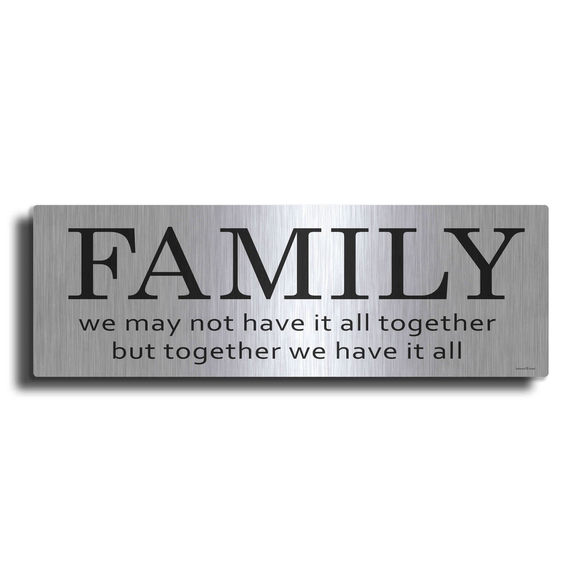 'Family' by Lettered & Lined – Metal Wall Art