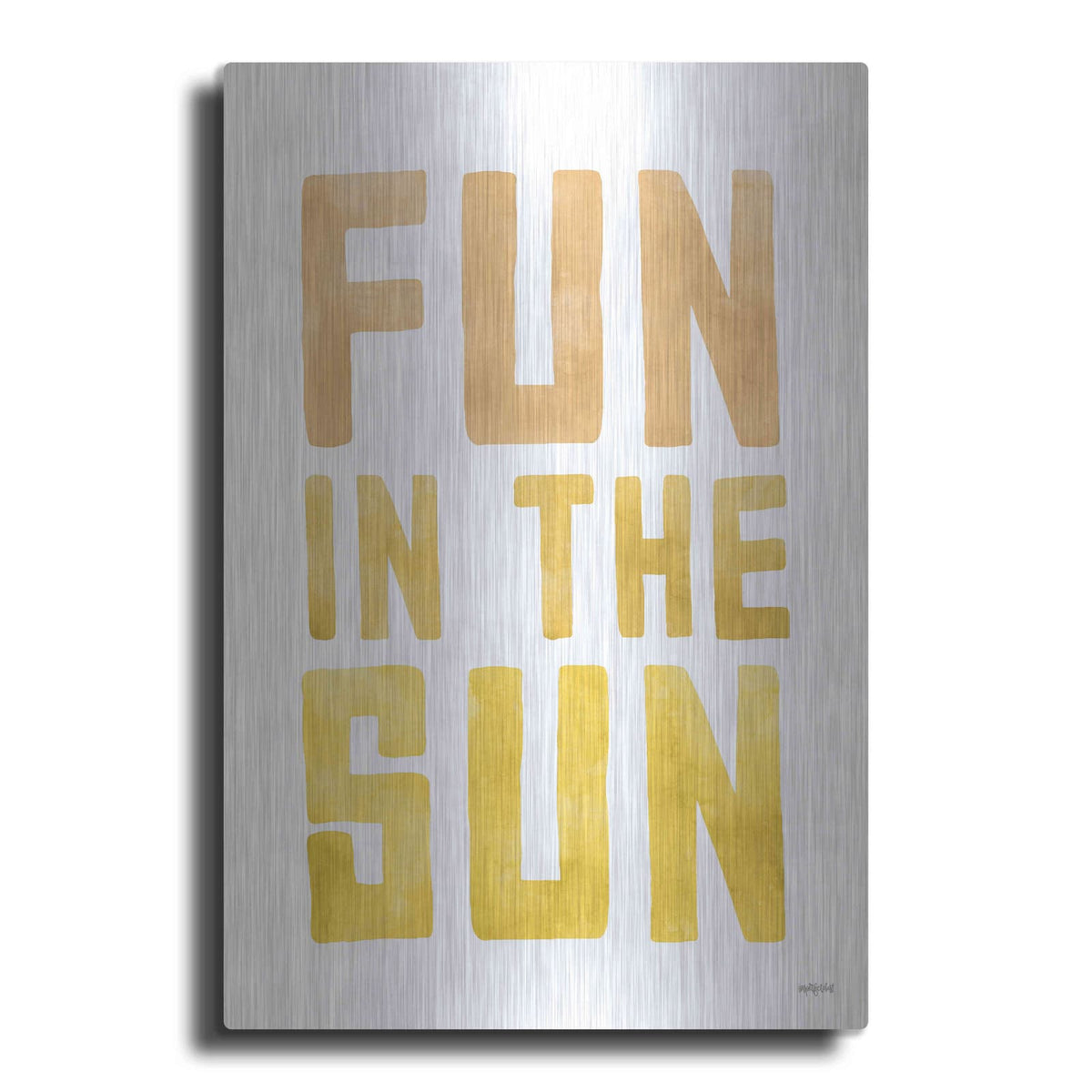 'Fun In The Sun II' by Lettered & Lined – Metal Wall Art