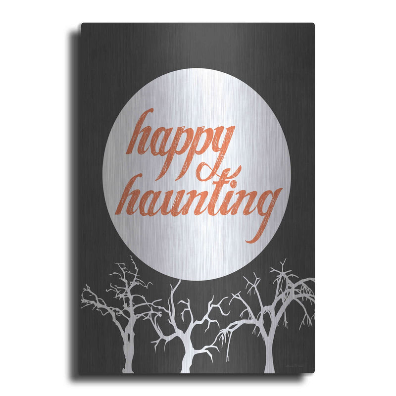 'Happy Haunting' by Lettered & Lined – Metal Wall Art