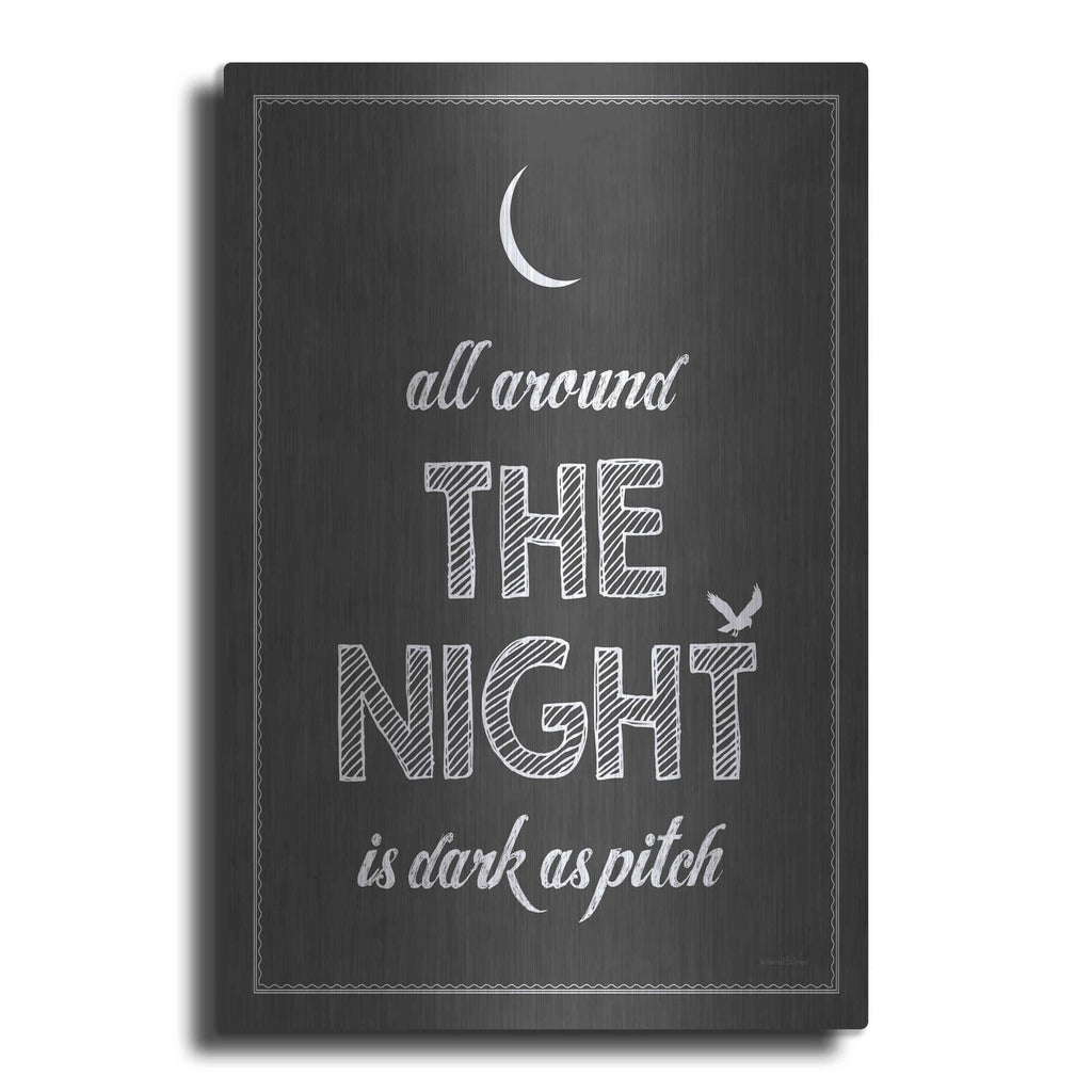 'All Around The Night I' by Lettered & Lined – Metal Wall Art