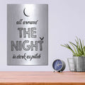 'All Around The Night II' by Lettered & Lined – Metal Wall Art, 12x16 room view