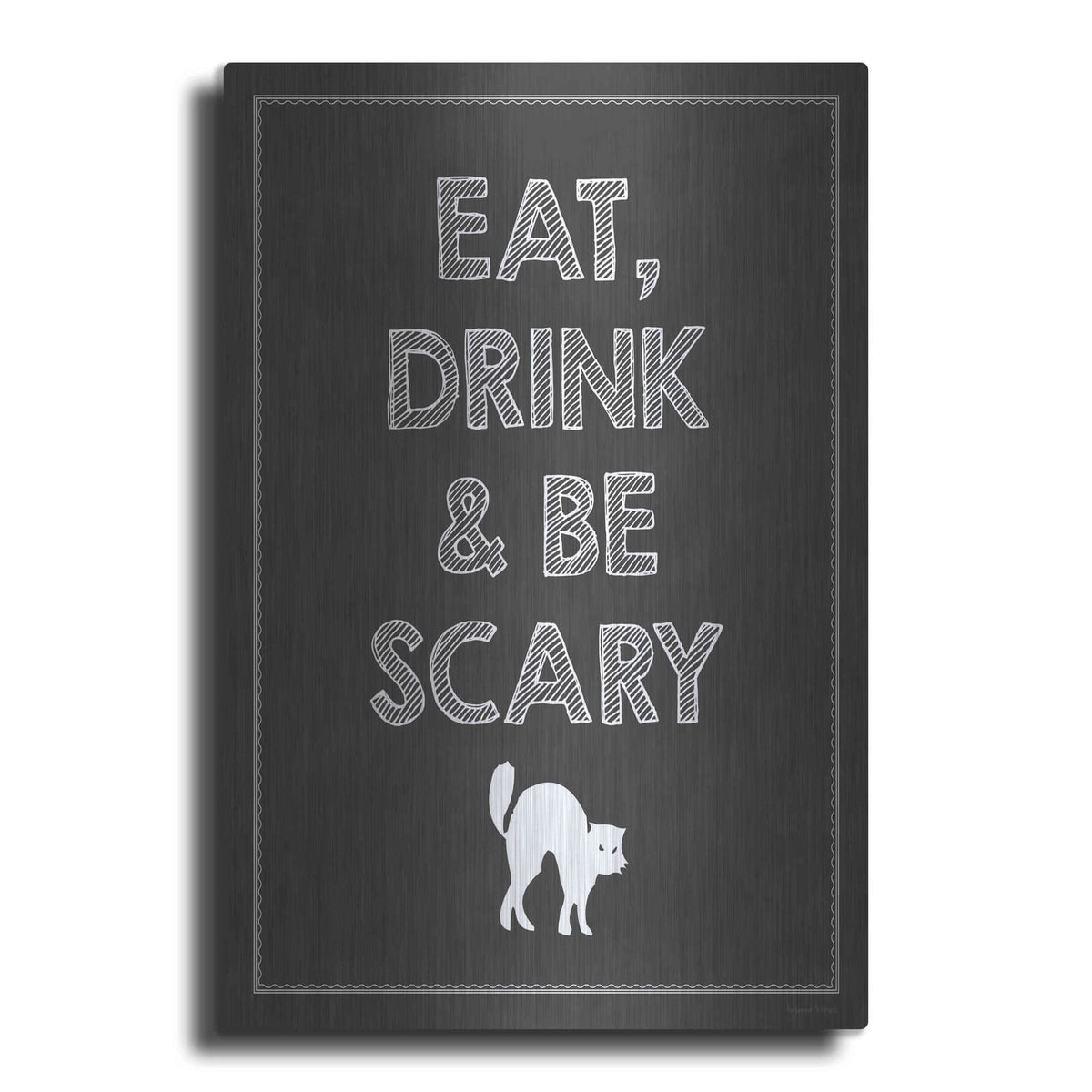 'Be Scary II' by Lettered & Lined – Metal Wall Art