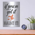 'Haunt It' by Lettered & Lined – Metal Wall Art, 12x16 room view