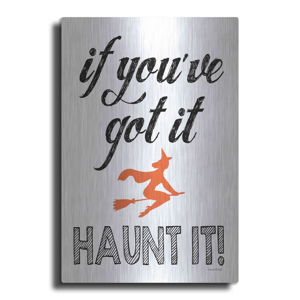 'Haunt It' by Lettered & Lined – Metal Wall Art