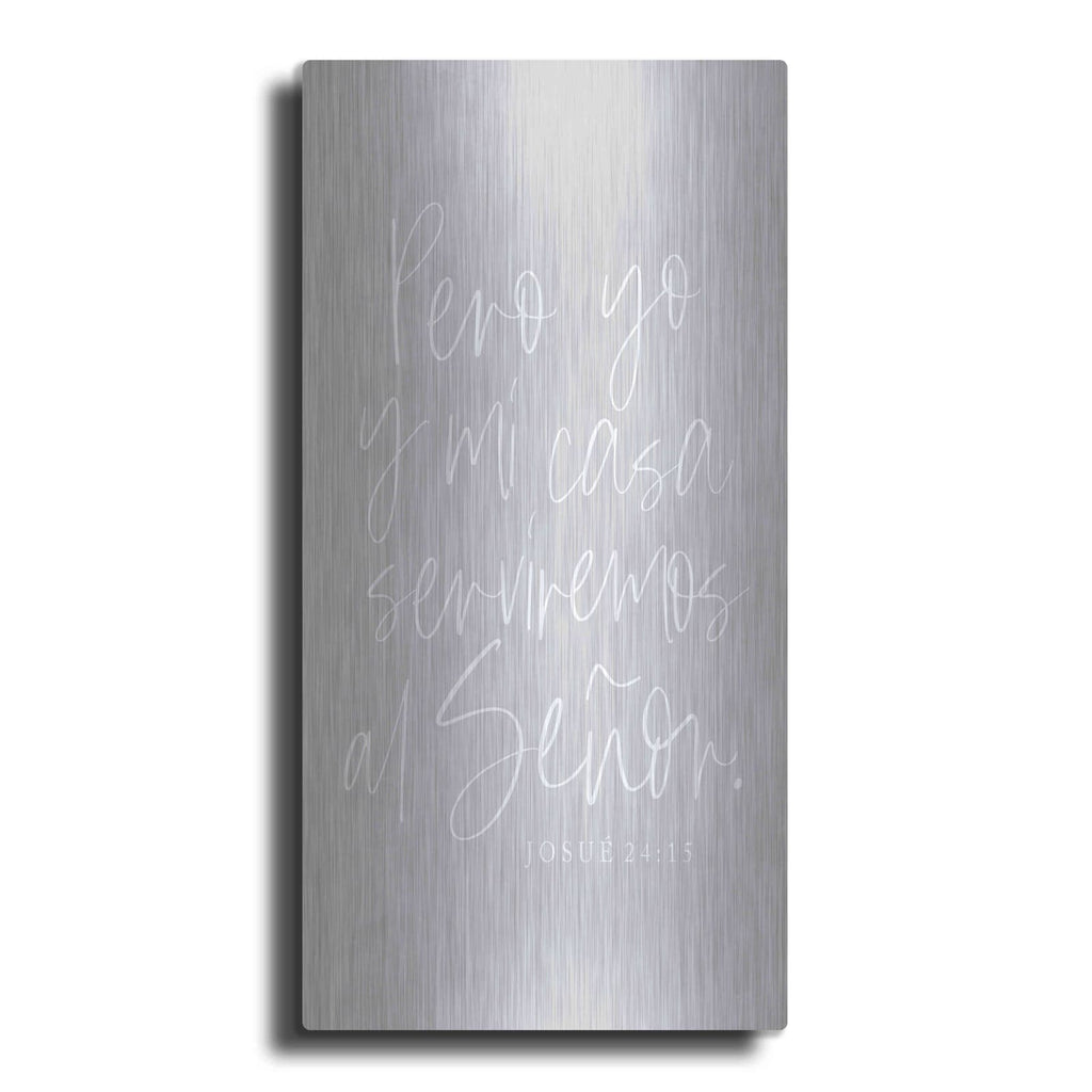 'Joshua 24.15 Spanish' by Lux + Me – Metal Wall Art